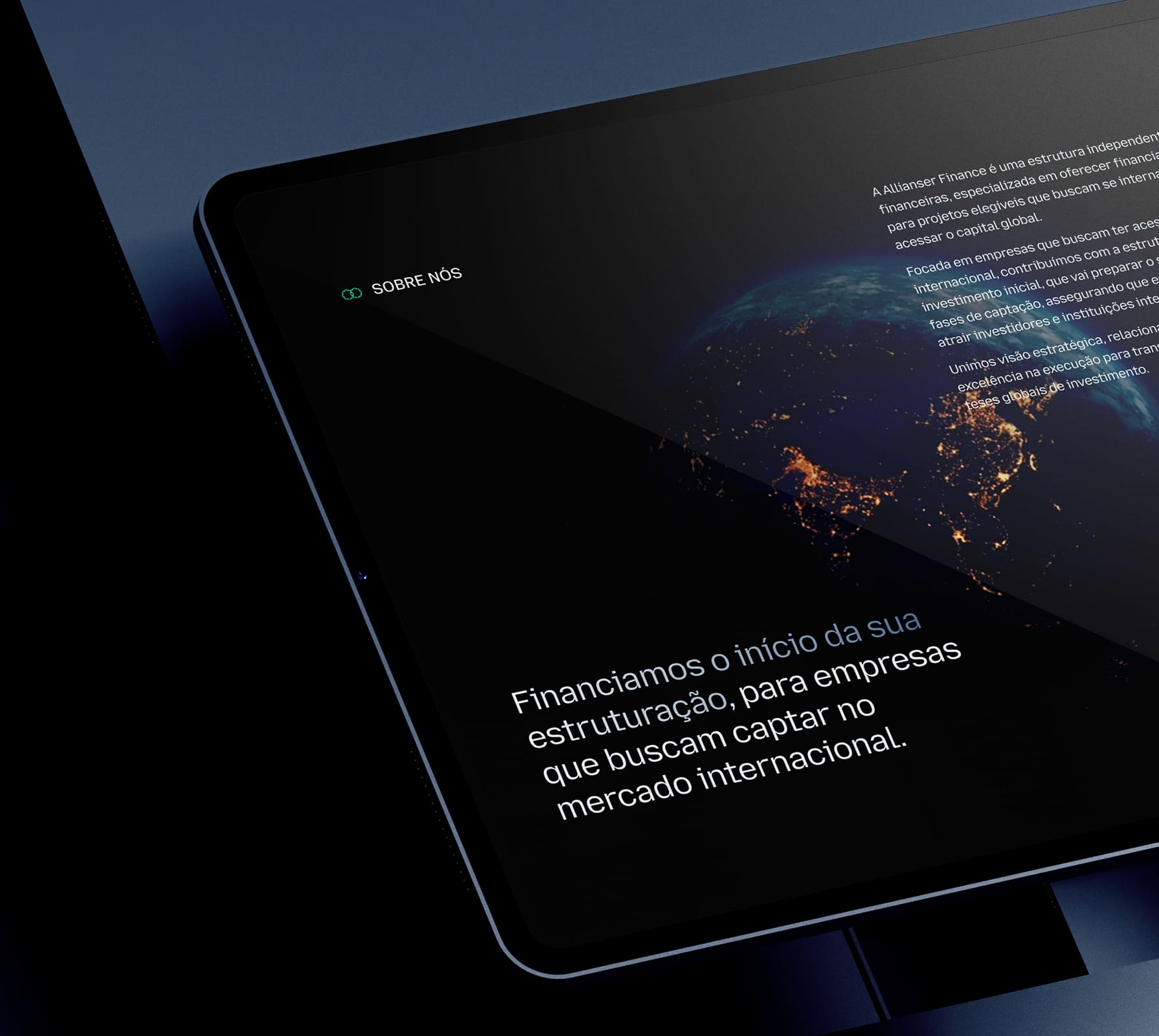 Allianser Finance — Tablet